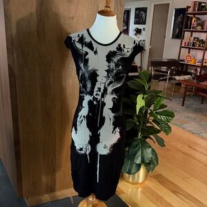 Alexander McQueen X-ray Cap Sleeve Dress
